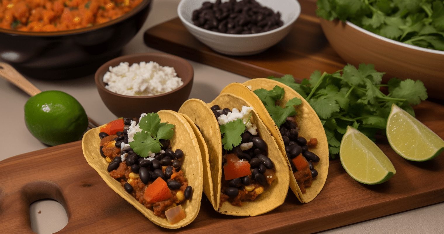 sweet potato and black bean tacos