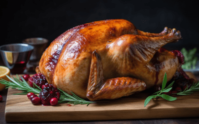 Delicious Roasted Turkey with Homemade Cranberry Sauce: A Perfect Family Feast