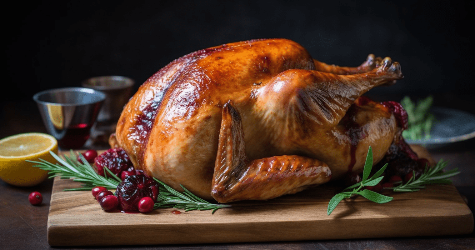 Delicious Roasted Turkey with Homemade Cranberry Sauce: A Perfect Family Feast