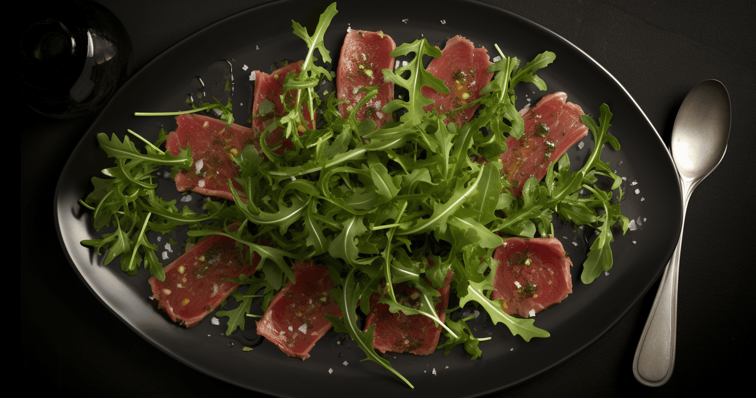 Discover the Delicate Delights of Beef Carpaccio with Arugula and Parmesan