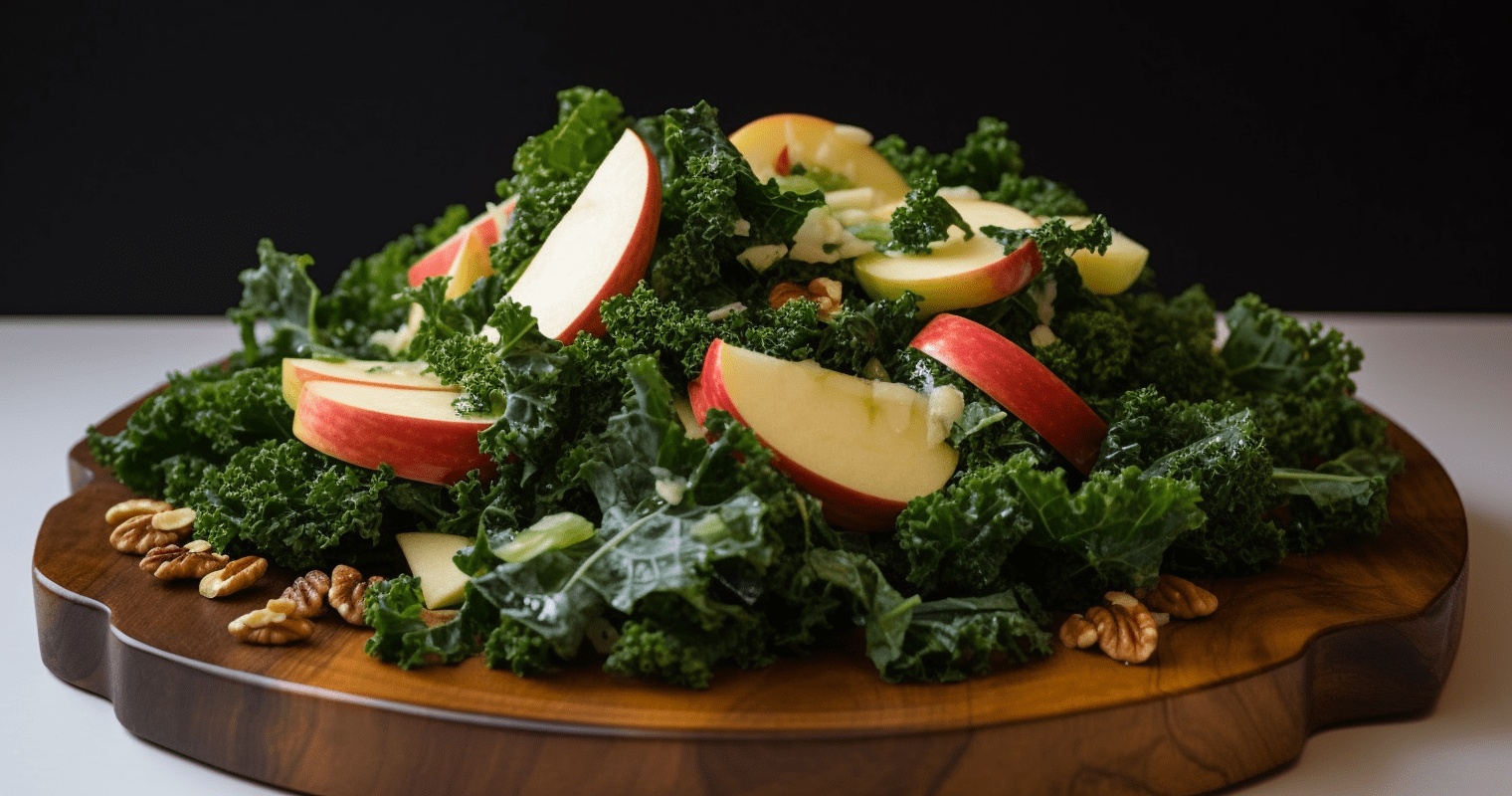 Savor the Flavors of Fall with a Kale and Apple Salad with Balsamic Vinaigrette Recipe