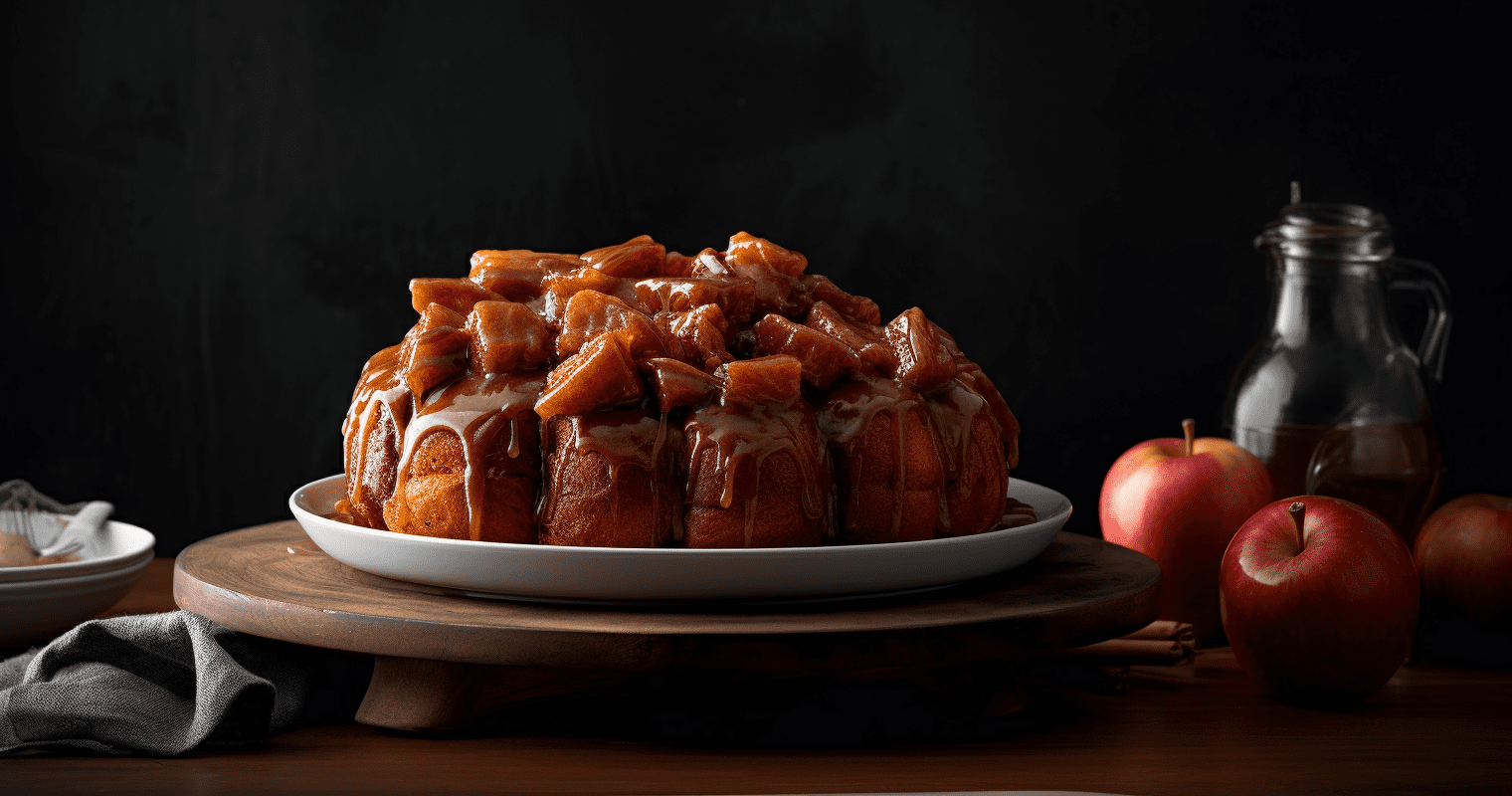 Caramel Apple Cinnamon Monkey Bread