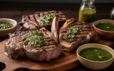 Delicious Recipe: Grilled Rib Eye Steak with Italian Salsa Verde