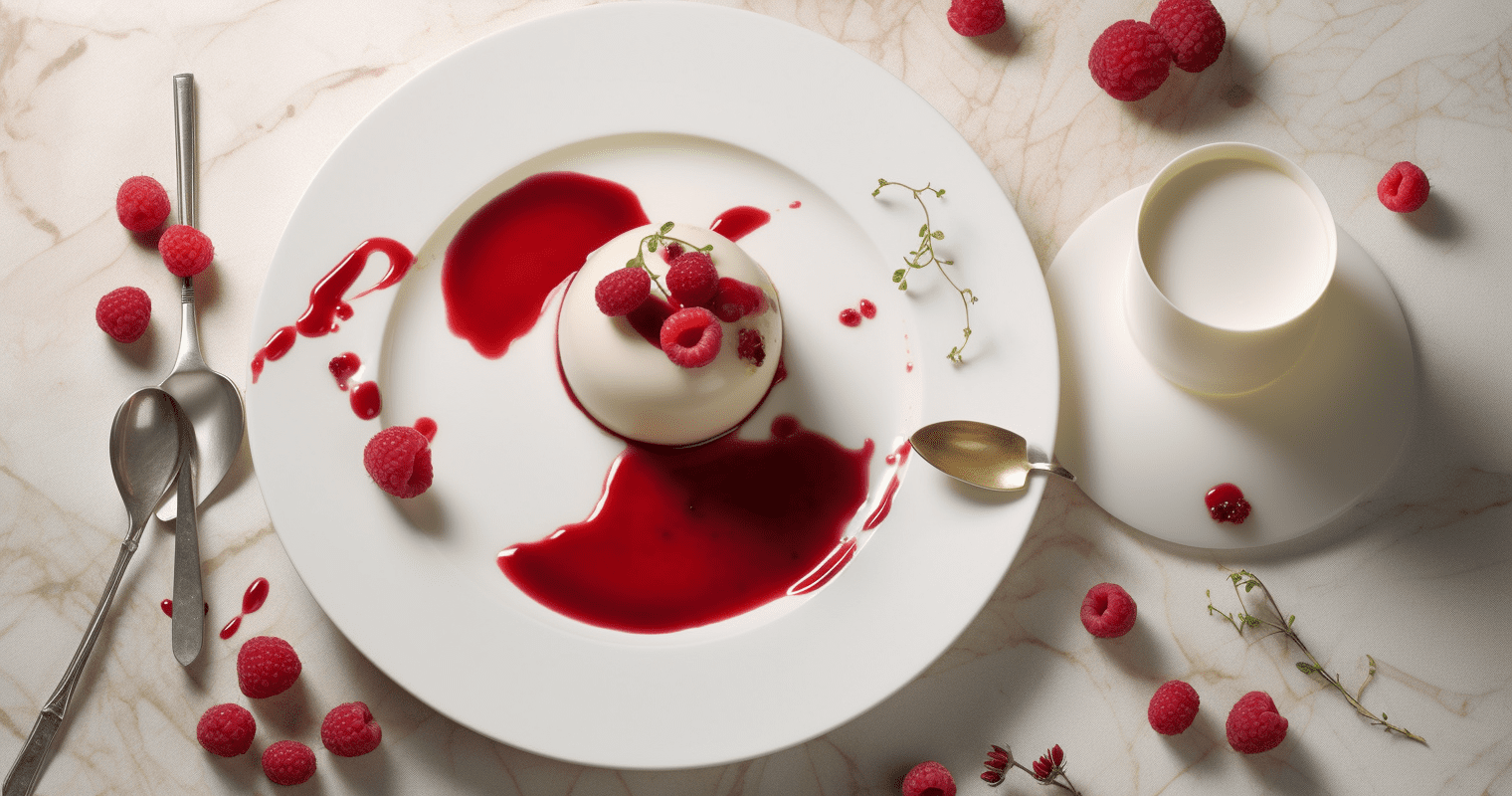 Indulge in the Creamy Elegance: Panna Cotta with Raspberry Coulis