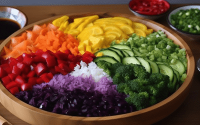 The Vibrant Delight of Rainbow Sushi Bowl: A Culinary Masterpiece