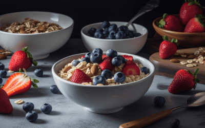The Comforting Nostalgia of a Warm Bowl of Oatmeal with Fresh Berries and Nuts