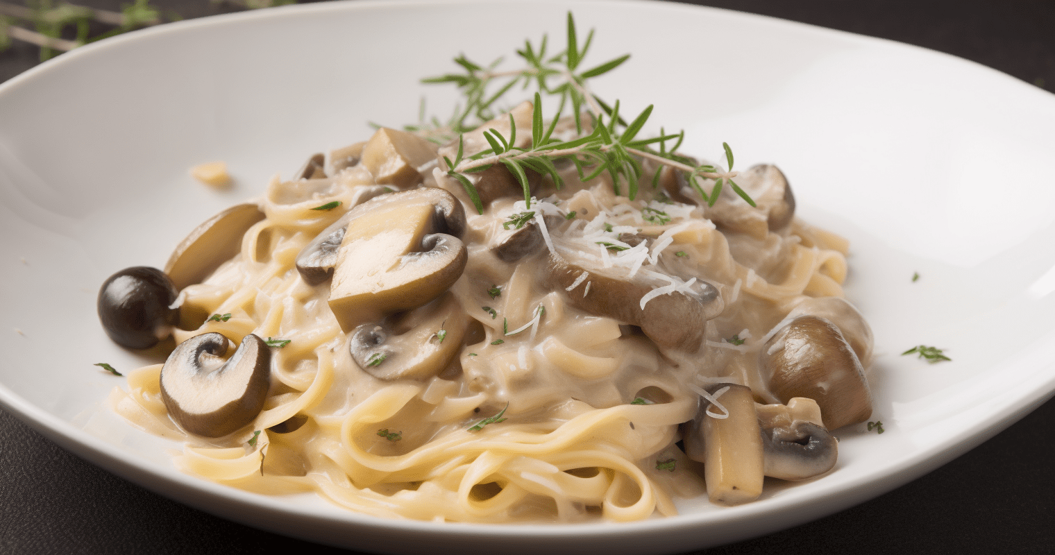 Creamy Mushroom and Thyme Pasta