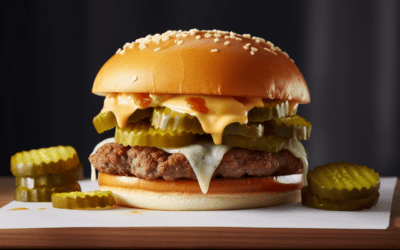 Experience Burger Bliss: The Perfect Combination of Juicy Patties, Melty Cheese, and Tangy Fried Pickles