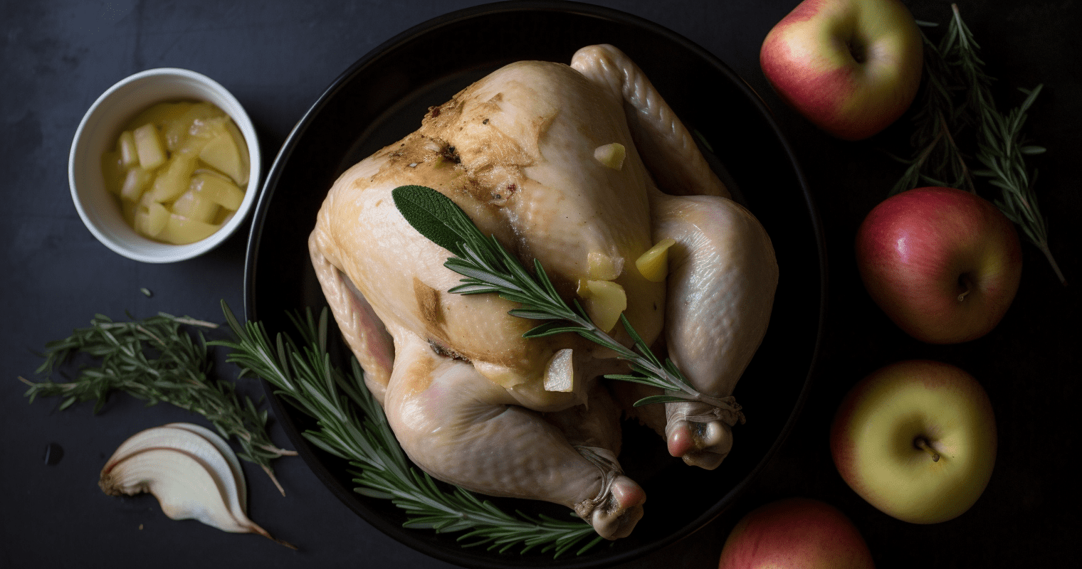 Apple-Stuffed Roast Chicken Ingredients