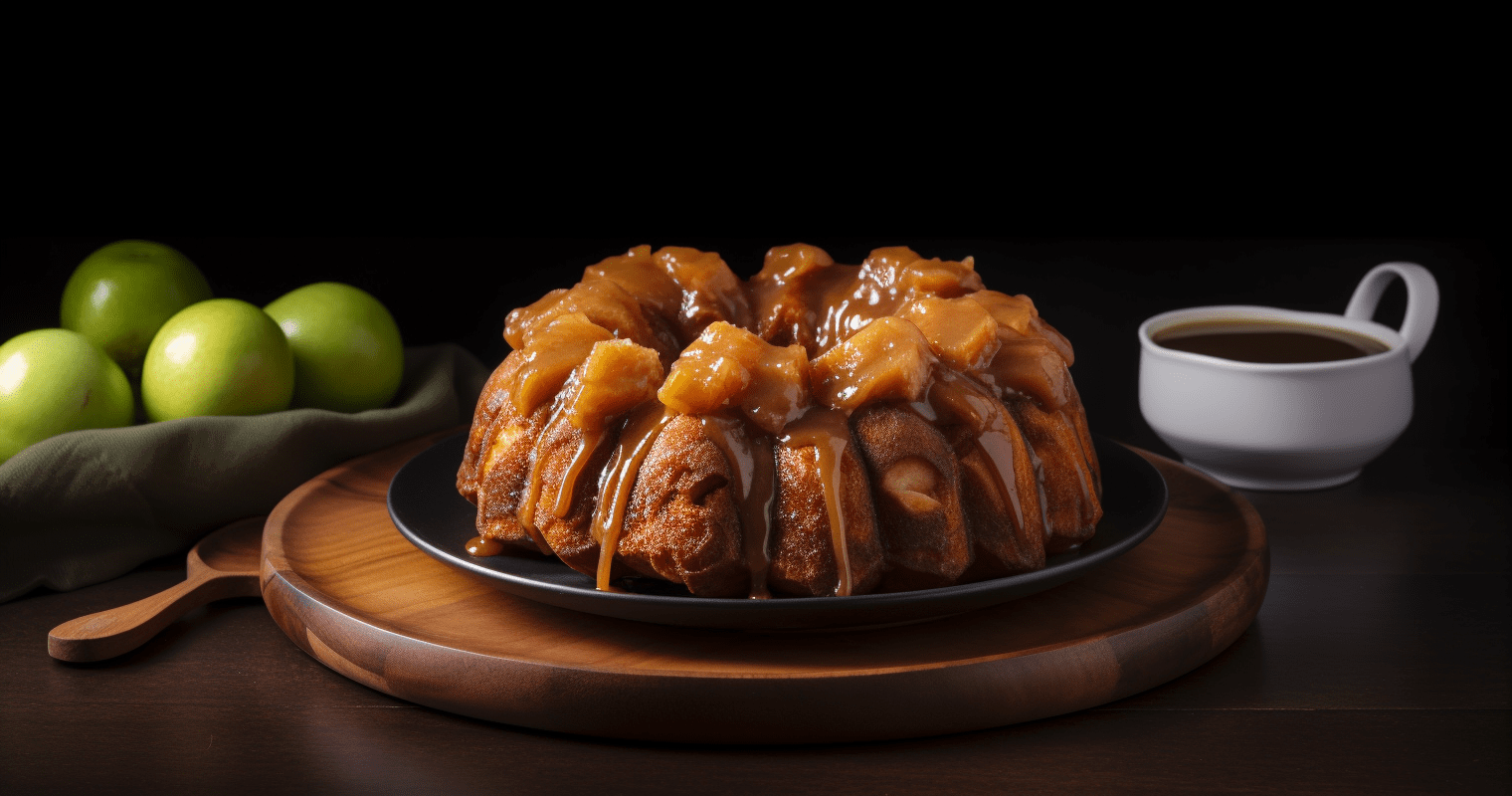 Caramel Apple Cinnamon Monkey Bread