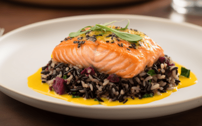 Pacific Northwest Flavors: Baked Salmon with Wild Rice and Roasted Squash