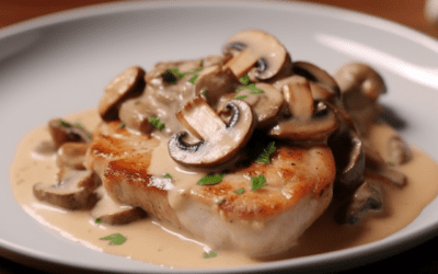 Traditional Comfort: Savory Pork Chops with Mushroom Cream Sauce