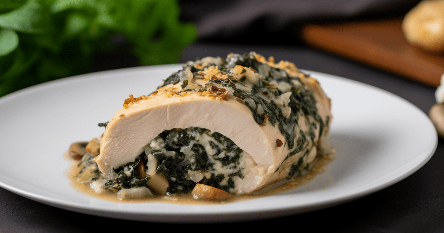Stunning Spinach and Mushroom Stuffed Chicken Breast: A Culinary Masterpiece