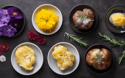 Whimsical and Delicious: Flower-shaped Smashed Potatoes