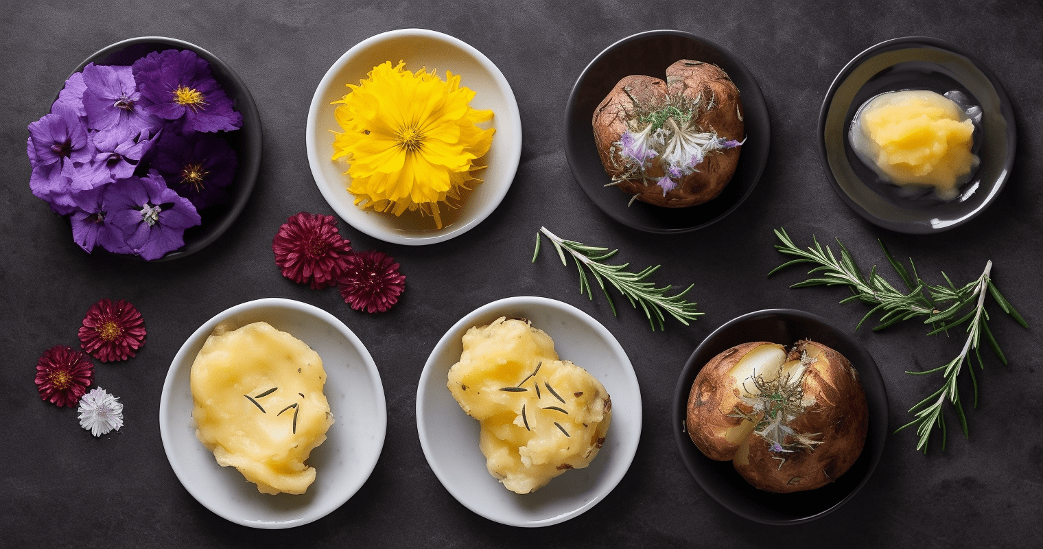 Whimsical and Delicious: Flower-shaped Smashed Potatoes