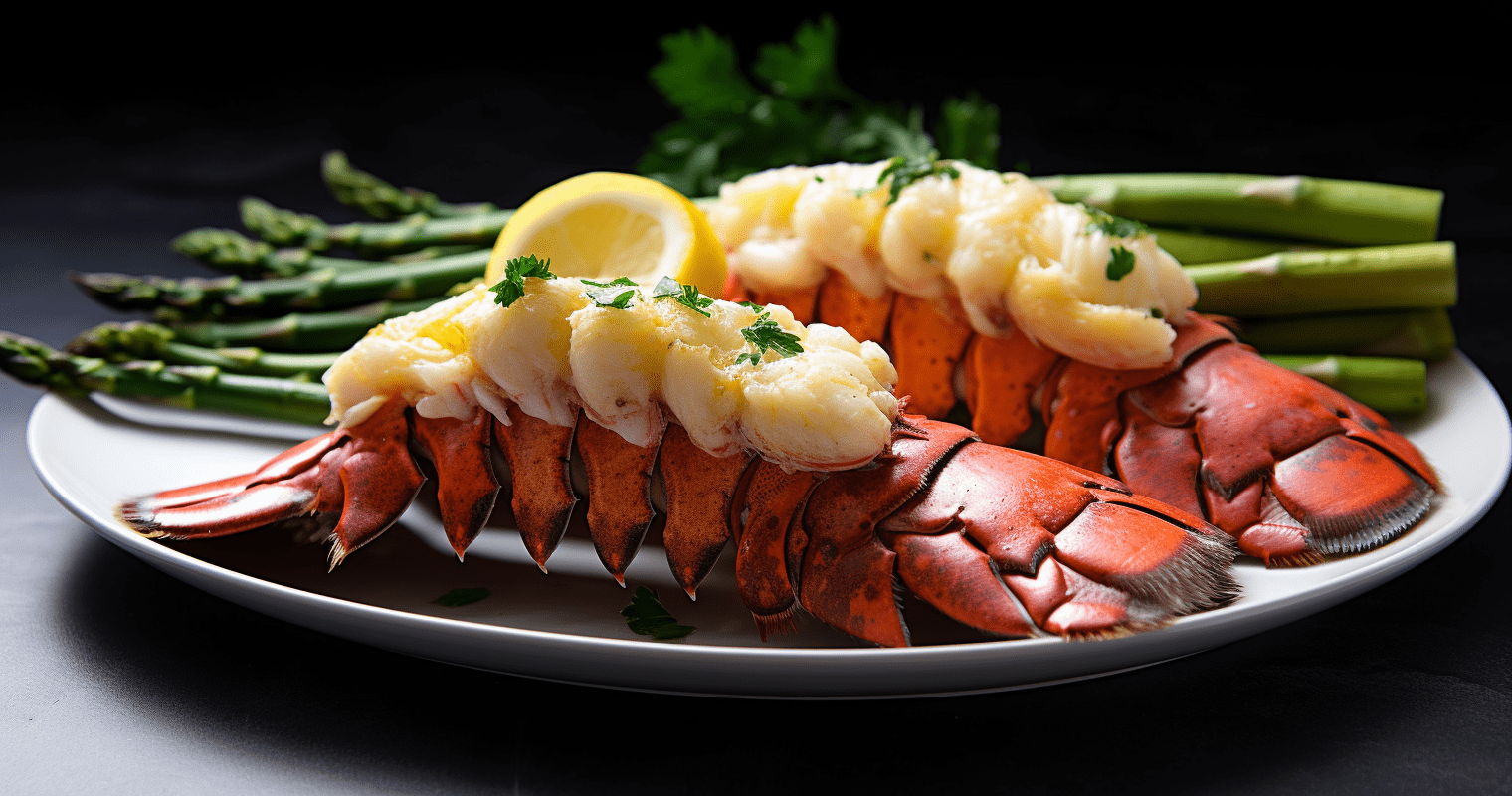 Lobster Tails with Garlic Butter Final Dish