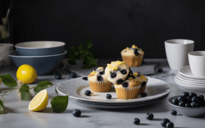 High-Protein Lemon Blueberry Muffins: A Wholesome and Flavorful Breakfast Treat