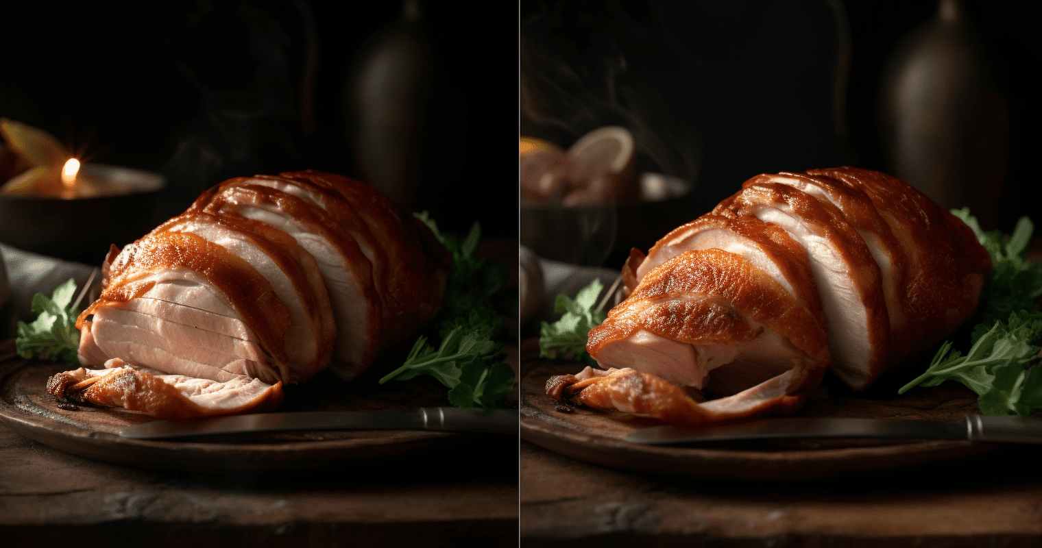 Bacon-Wrapped Turkey Breast Final Dish