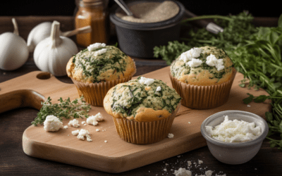 Savory Spinach Feta Muffins: A Taste of Mediterranean Delight