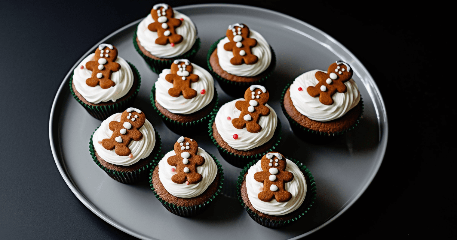 Vegan Gingerbread Cupcakes Final Product