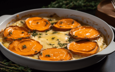 Deliciously Creamy Sweet Potatoes au Gratin: A Holiday Dinner Showstopper