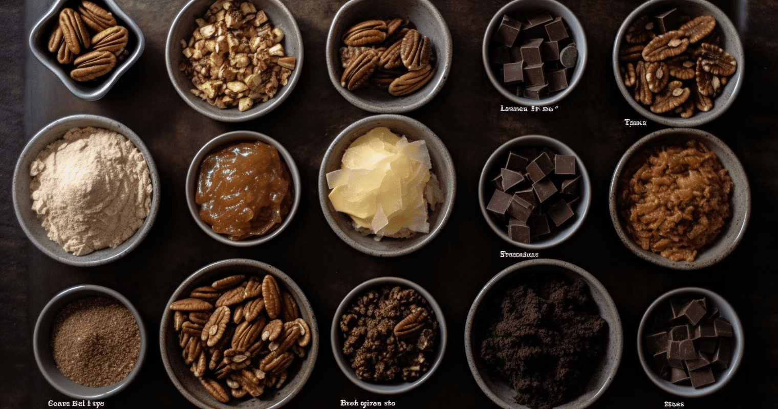 German Chocolate Pecan Bars Ingredients