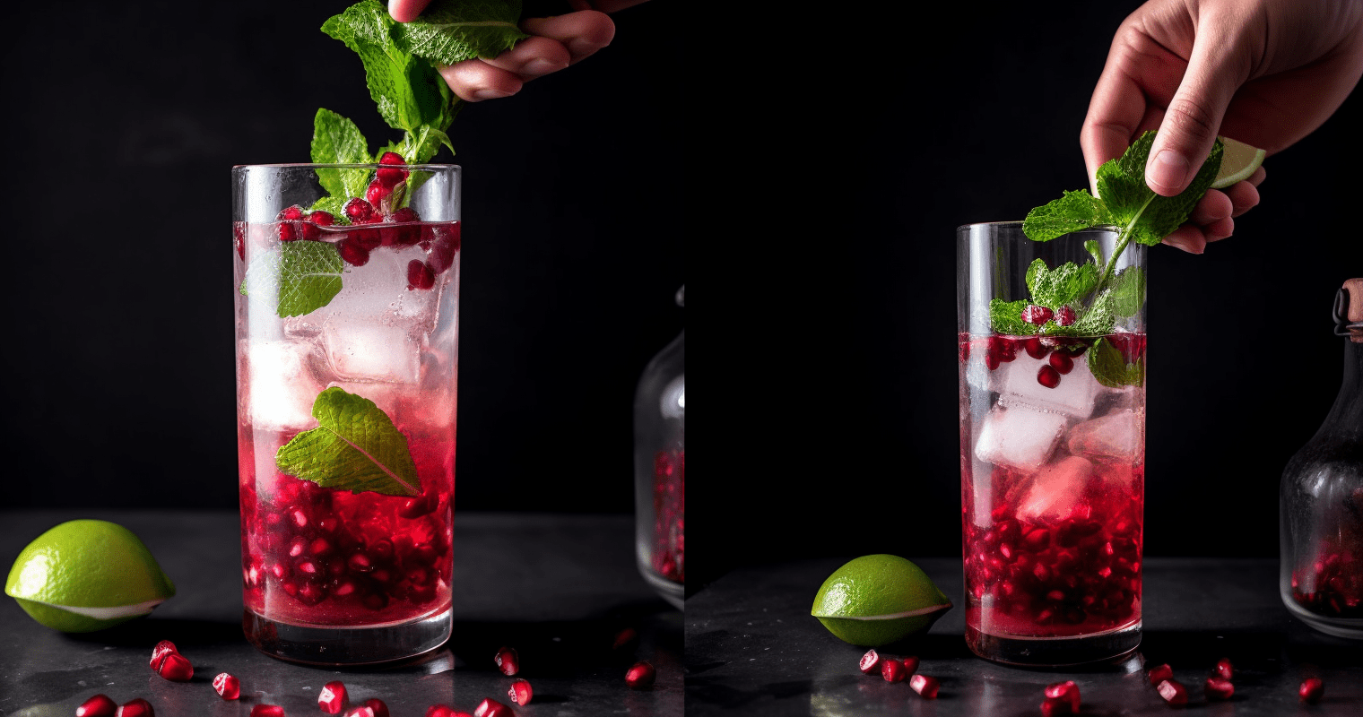 Pomegranate Mojito Mocktail Cooking Instructions