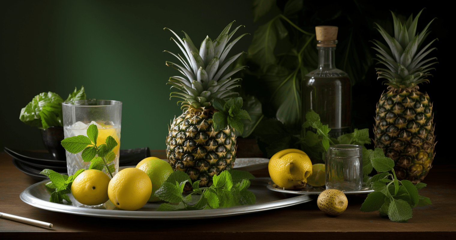 Pineapple Mojito Mocktail Ingredients