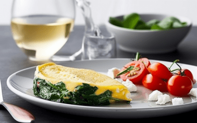 Indulge in a Greek-inspired Feta and Spinach Omelette