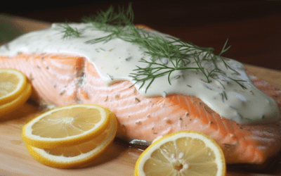 Delicious Baked Salmon with Lemon-Dill Sauce: A Simple and Impressive Recipe