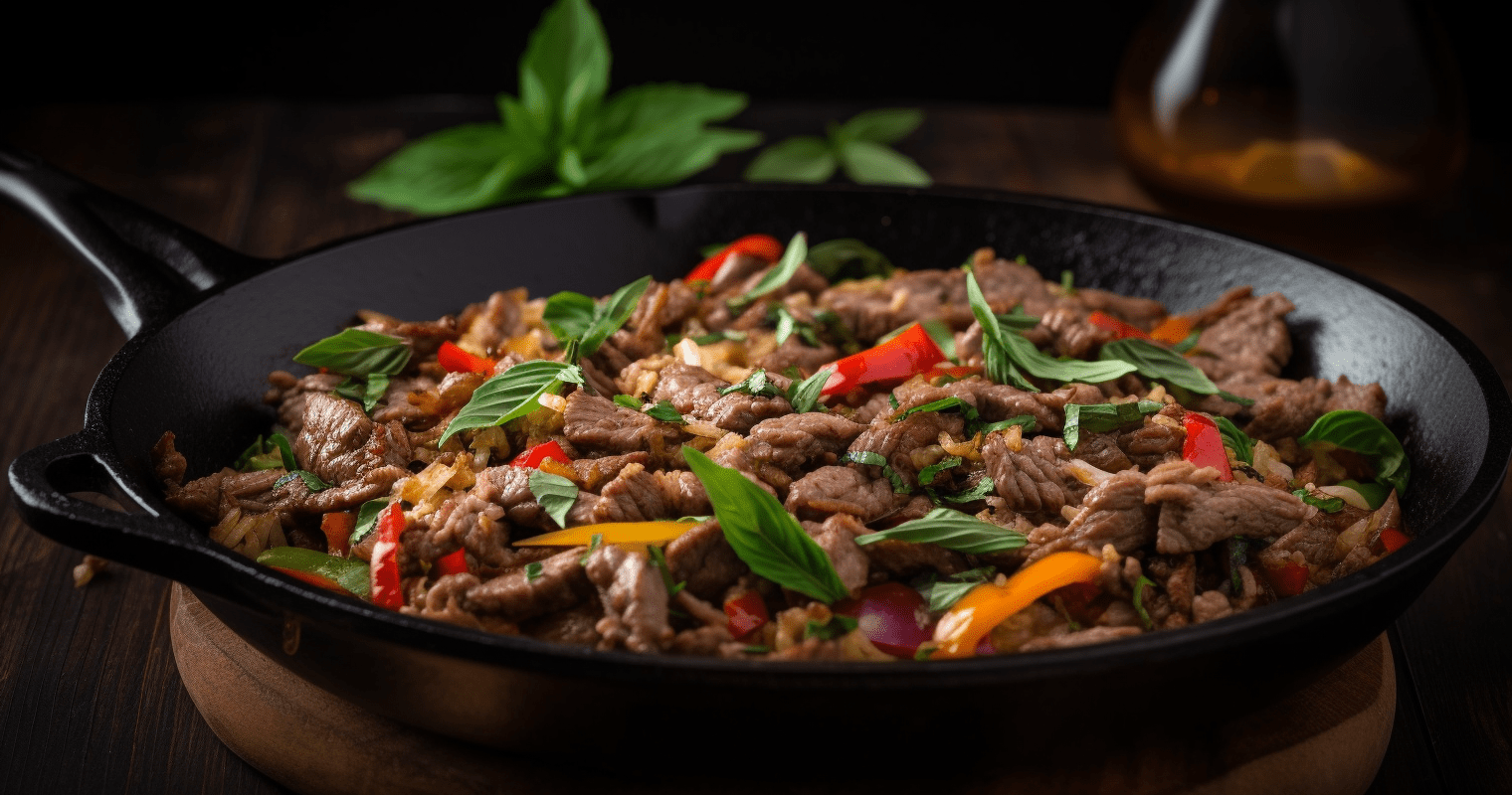 Thai Basil Beef Stir-Fry Cooking Instructions