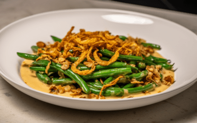 Quick and Easy Green Bean Casserole with Crispy Fried Onions