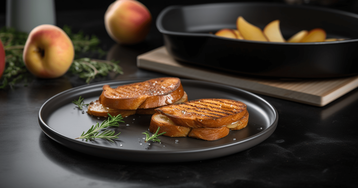 Grilled French Toast Stuffed with Cinnamon Apples