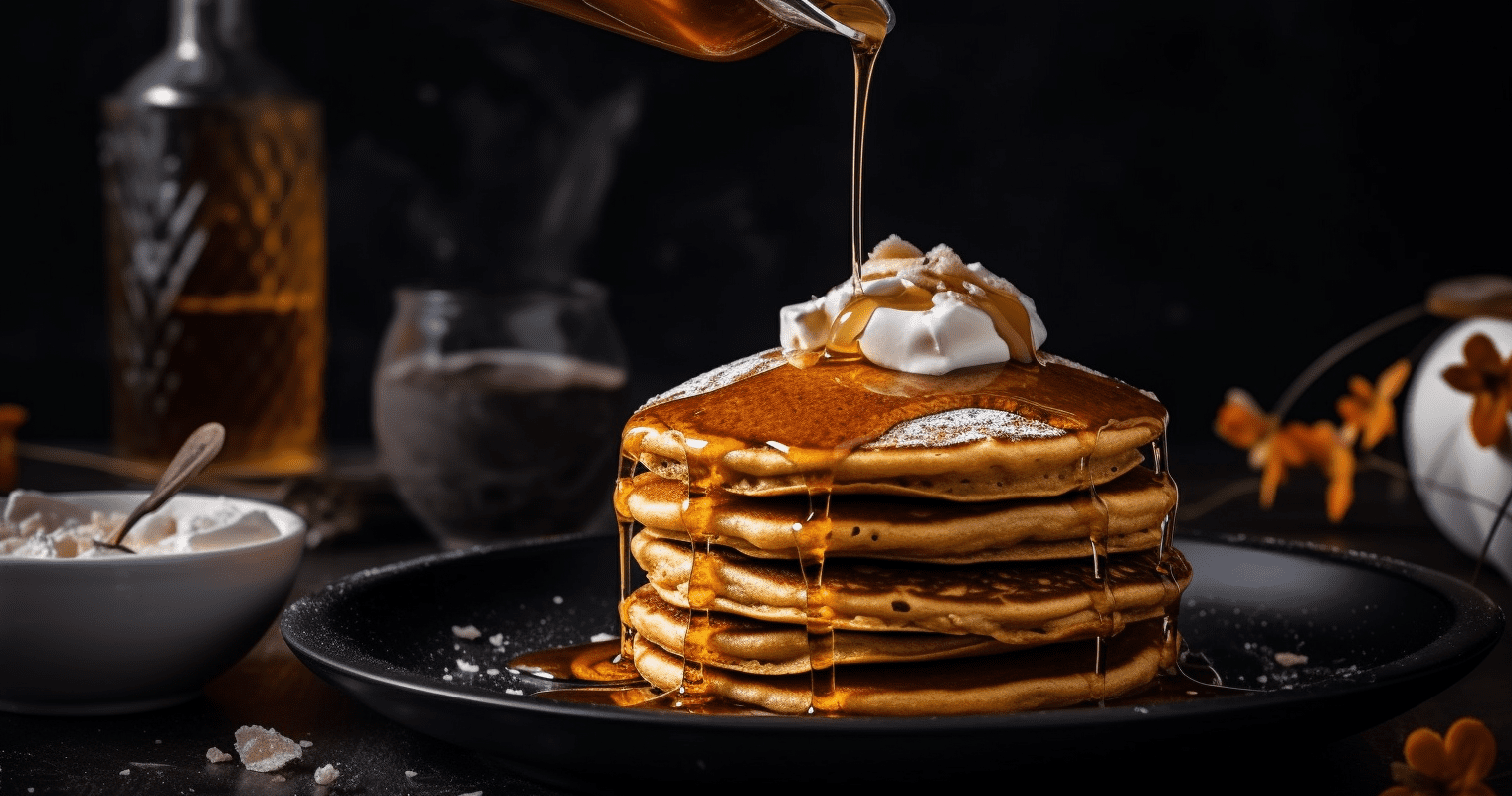Pumpkin Pancakes with Spiced Maple Syrup Cooking Instructions