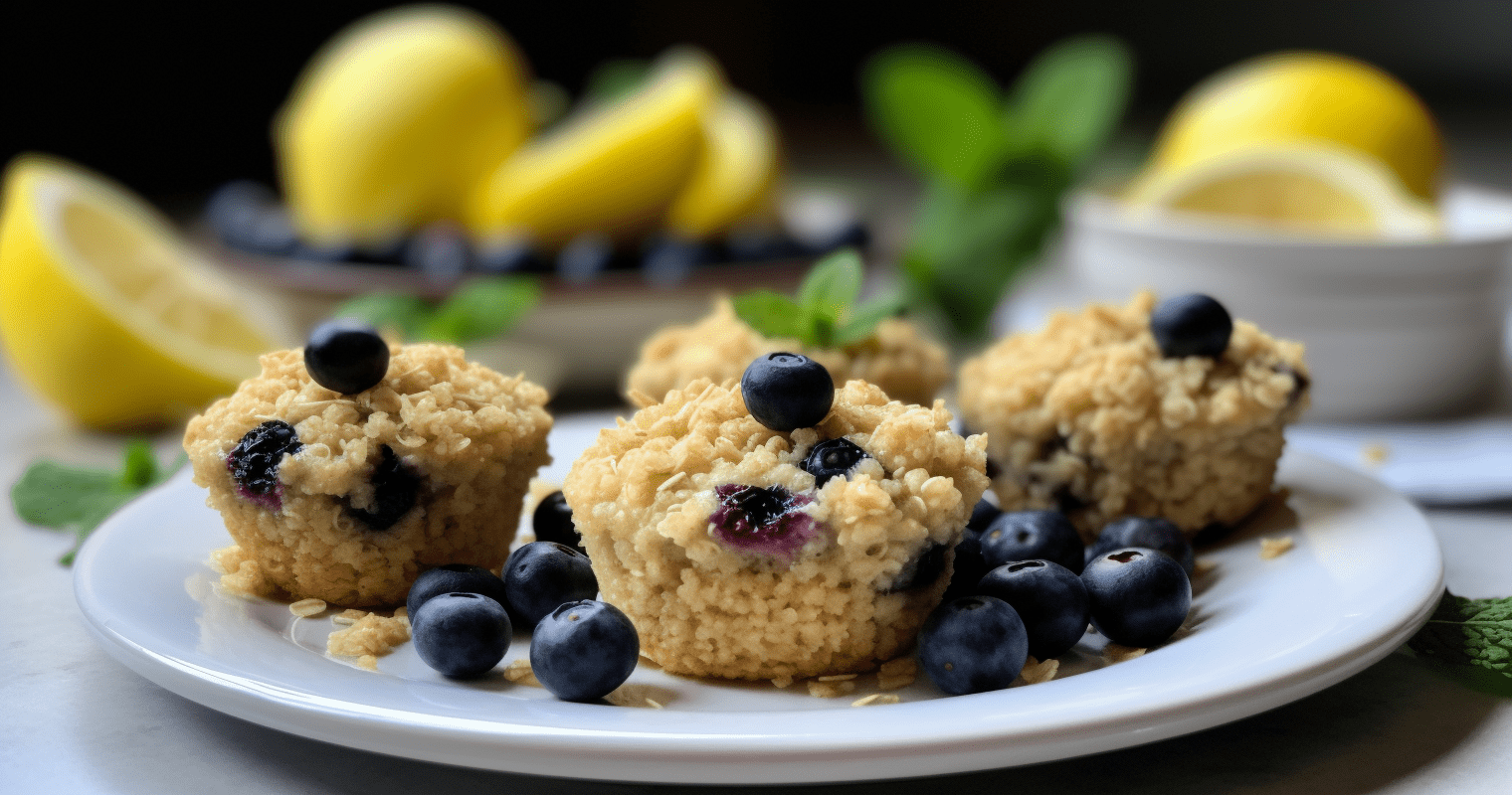 Lemon Blueberry Quinoa Muffins Final Product