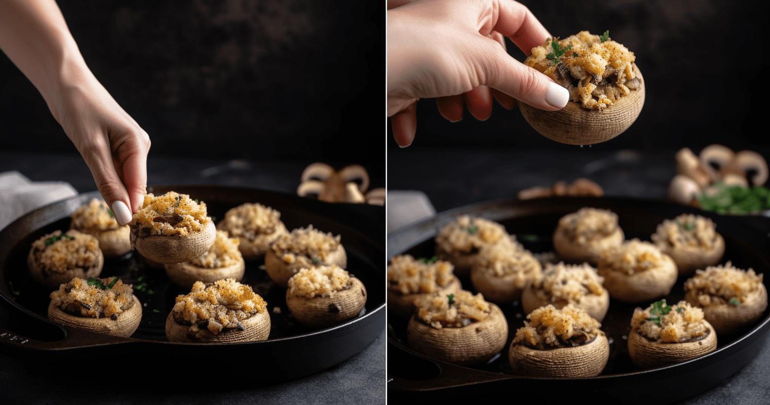 Image of Stuffed Mushrooms Cooking Instructions