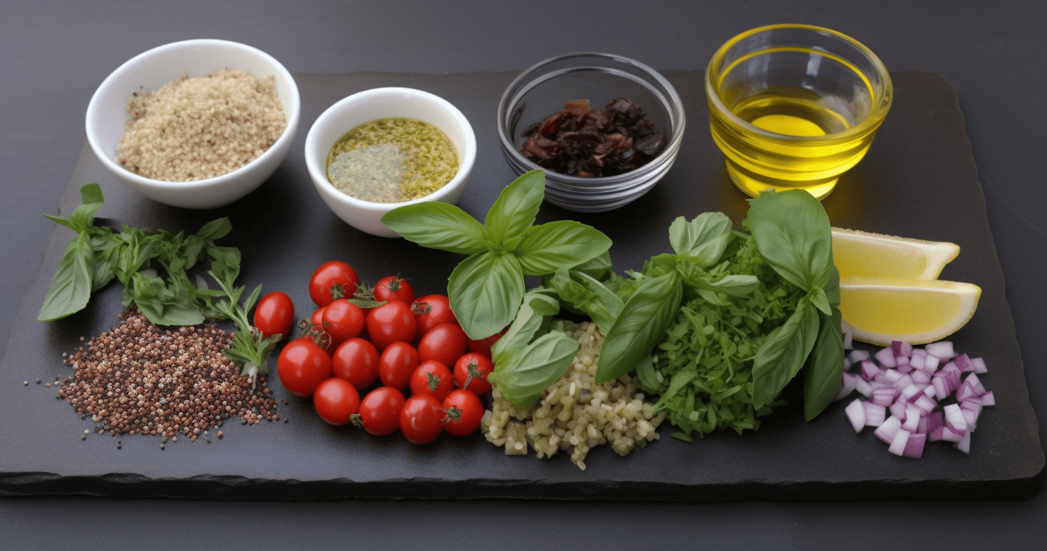 Herbed Quinoa Salad Ingredients