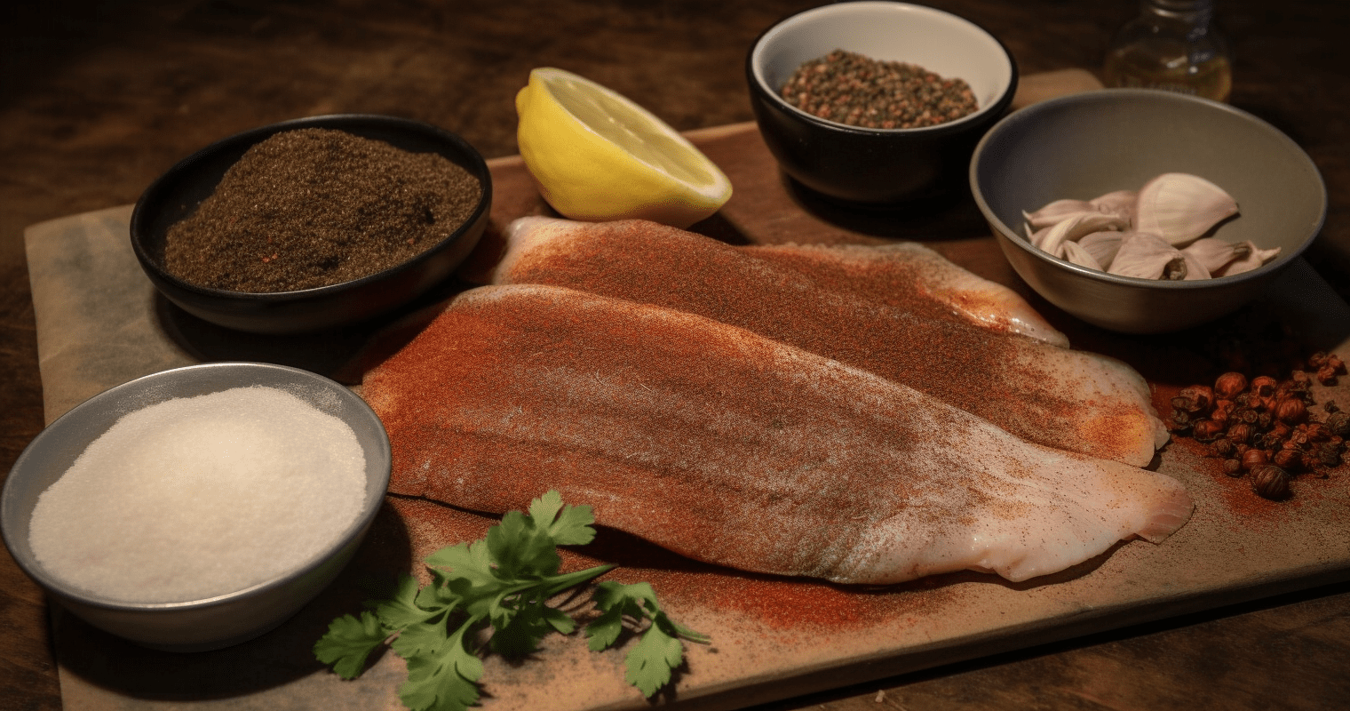 Blackened Catfish Ingredients