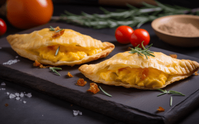 Flaky Empanada Shells with Scrambled Eggs, Bacon, and Cheddar Cheese: A Fusion of Tradition and Reinvention