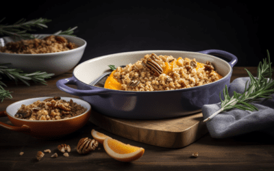Creamy Sweet Potato Casserole with Crunchy Pecan Streusel Topping