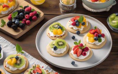 Deliciously Sweet Mini Fruit Pizzas: A Burst of Flavor in Every Bite
