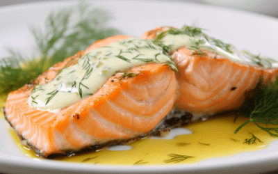 Grilled Salmon with Heavenly Lemon-Dill Butter: A Stunning Feast of Flavors