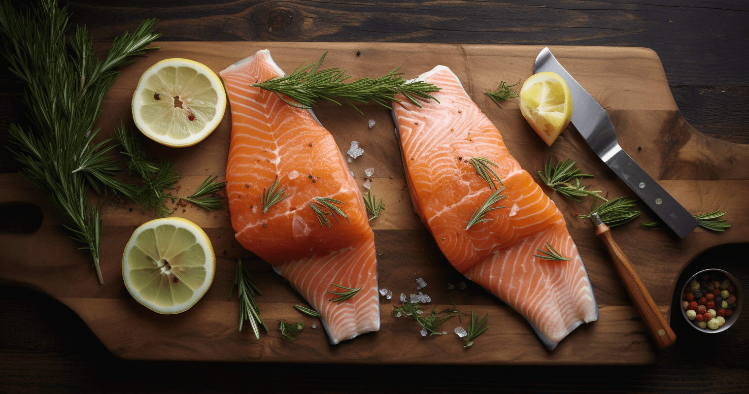 Cooked Salmon with Lemon-Dill Butter