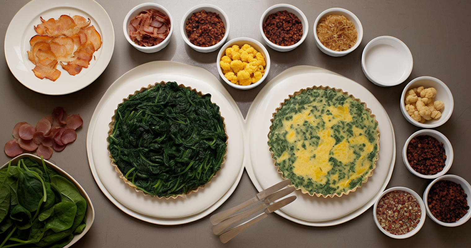 Spinach and Bacon Quiche Ingredients