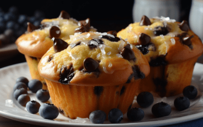 Delicious Blueberry Chocolate Chip Muffins: A Perfect Blend of Tart and Decadence