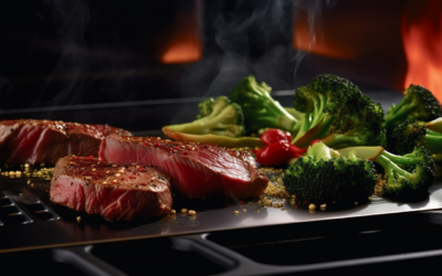 Savor the Perfect Harmony of Ribeye Steak with Garlic and Chilli Tender-stem Broccoli