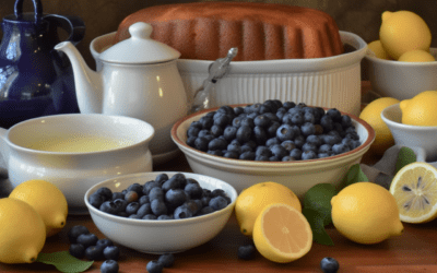 Lemon Blueberry Pound Cake with Vanilla Glaze: A Nostalgic Delight