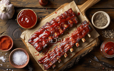Smokey Bliss: Mastering the Art of BBQ Ribs with Homemade Sauce and Rub