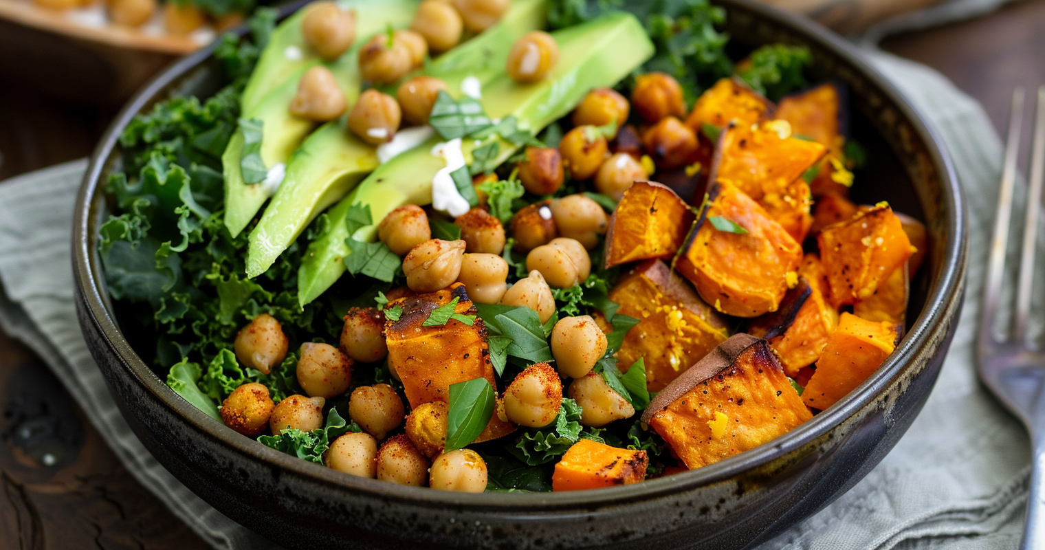 Kale and Chickpea Salad Image