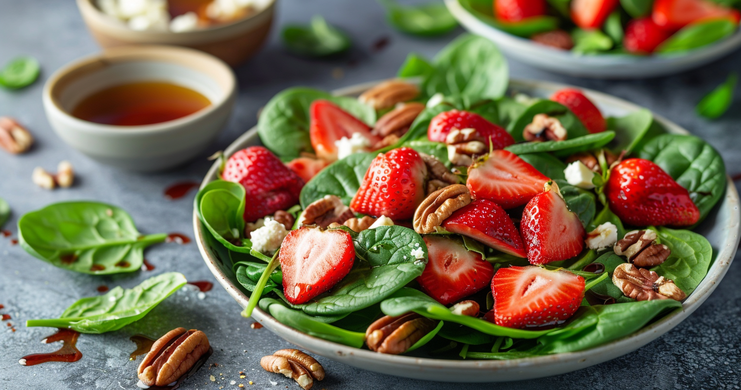 Strawberries and Spinach